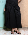 Gathered Skirt Black