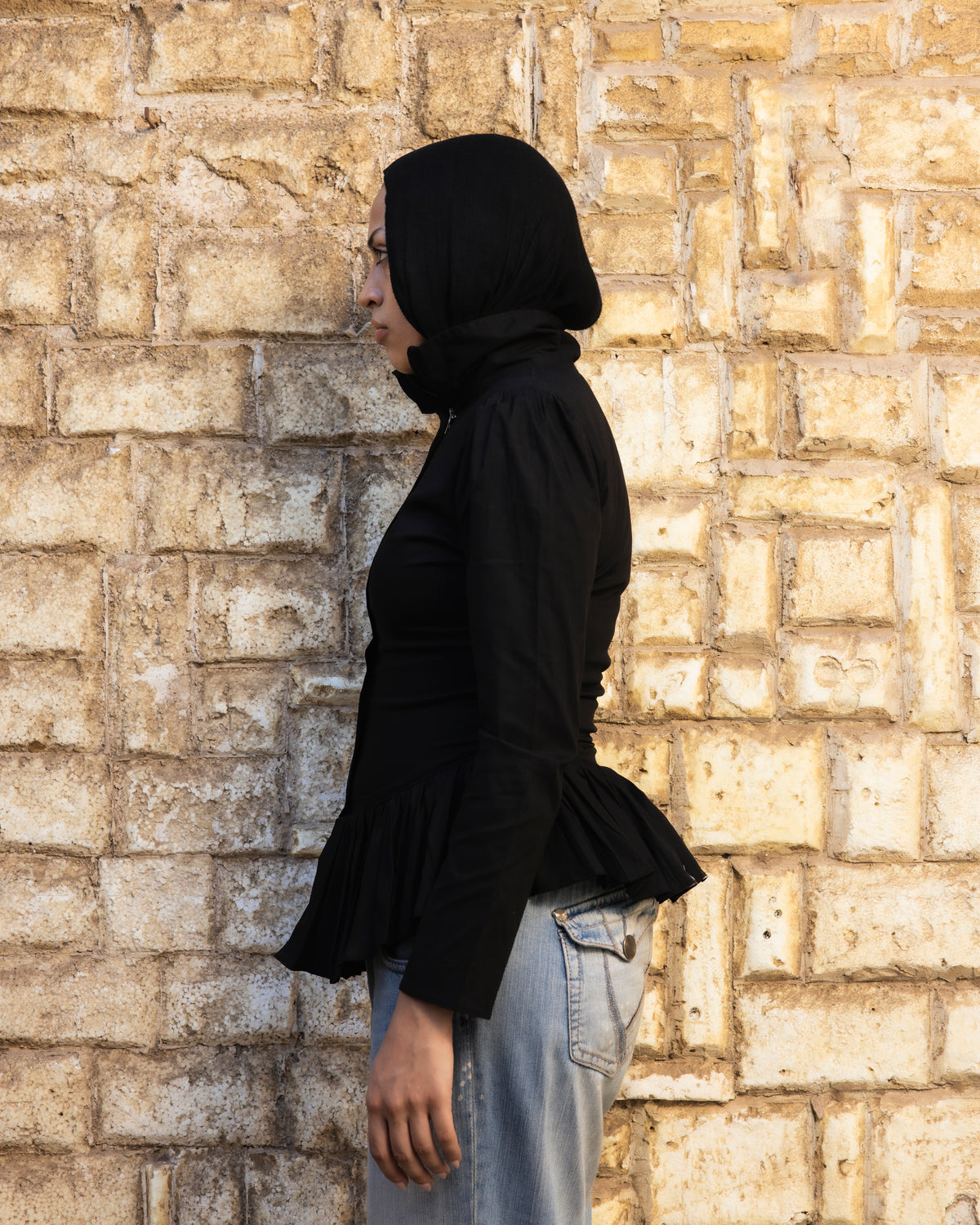 Gathered Hem Blouse